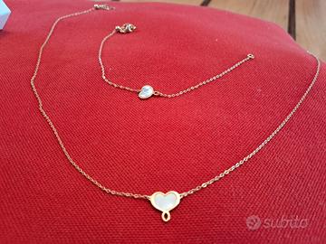 Collanina e braccialetto "Maman et Sophie"