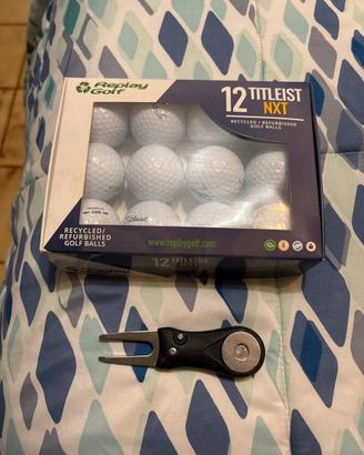 Set palle da golf+pitch ripara buche