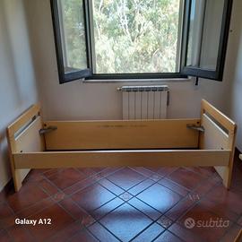 letto completo con rete a doghe
