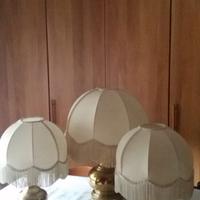 Set lampade per camera in ottone