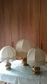 Set lampade per camera in ottone