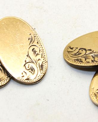 Antichi gemelli Inglesi oro 9ct su argento