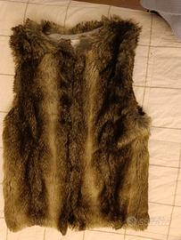 Gilet donna pelliccia ecologica 