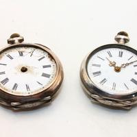 2 orologi argento fine 1800