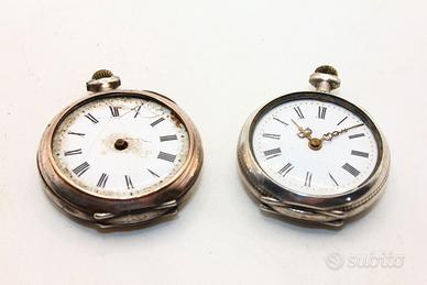 2 orologi argento fine 1800