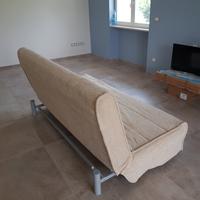 Divano letto tre posti 3 - beige come nuovo