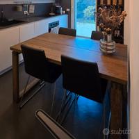 Tavolo da pranzo da 6 posti e 4 sedie