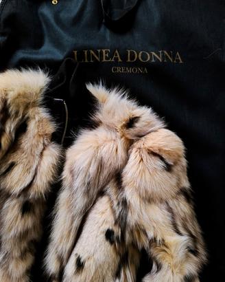 Pelliccia vera di Lince vintage– Made in Italy