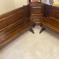 Panca in legno completamente restaurata