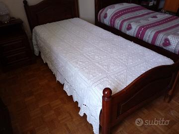 Copriletto matrimoniale intonso corredo anni 80