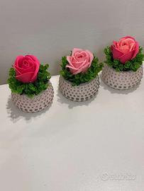 Regali Natale o bomboniera con le Rose Di Sapone