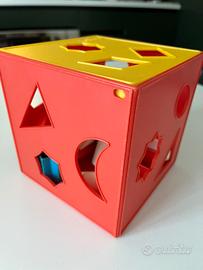 CUBO FORME CHICCO GIOCO VINTAGE trasp. Gratis