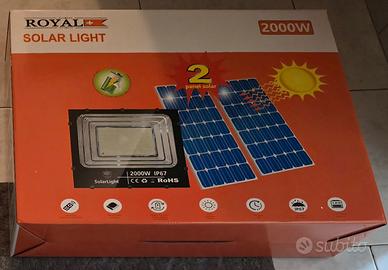 faro led IP67 2000w con 2 pannelli