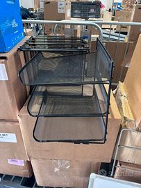 Porta-documenti in metallo per scrivania/ufficio