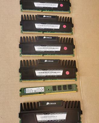 RAM DDR3 Corsair Vengeance e Kimgston