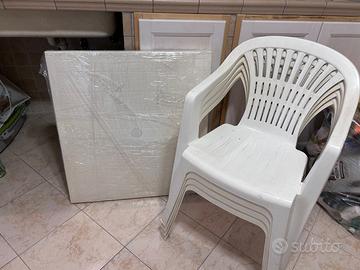 Tavolo da giardino con 4 sedie