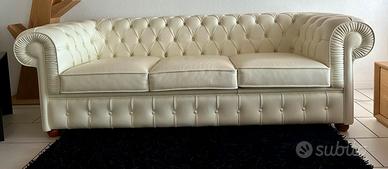 Divano in vera pelle tipo Frau