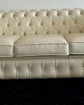 Divano in vera pelle tipo Frau