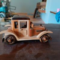 macchina in legno gioco d'epoca vintage