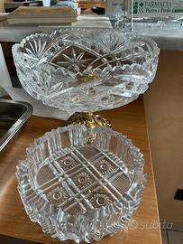 Portacenere e portavaso cristallo