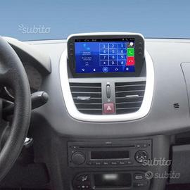 Navigatore peugeot 207 android wifi hd usb CARPLAY