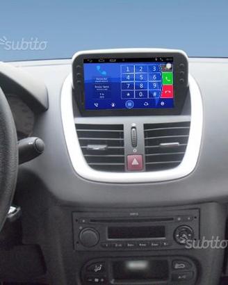 Navigatore peugeot 207 android wifi hd usb CARPLAY