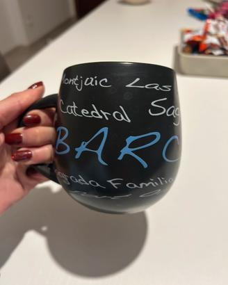 Tazza da te Souvenir Barcellona con cucchiaino