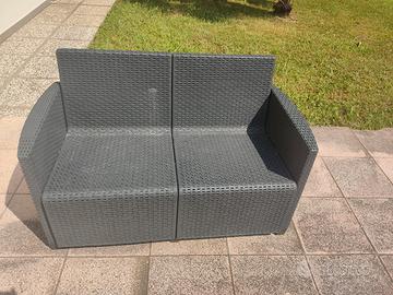 Divanetto 2 posti da giardino 