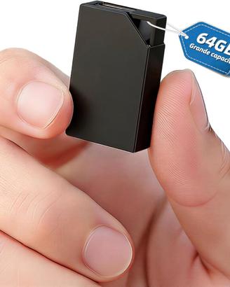 Registratore vocale personale con memoria da 64GB