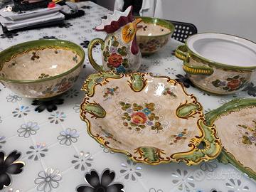 Set 60 pezzi ceramica deruta trasporto a mano