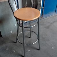 Sgabello design legno acciaio come nuovo