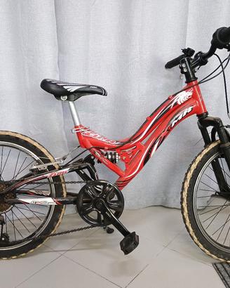 Bici ragazzo 9/13 anni FULL ammortizzata MTB