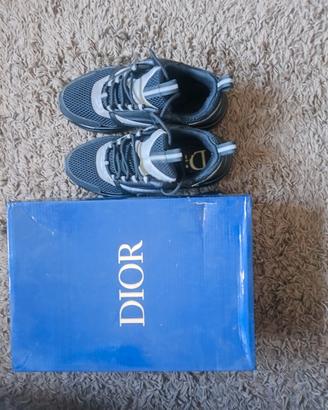 Dior b22 sneakers colorazione nero e bianco 