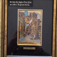 Quadro serigrafato oro 22kt