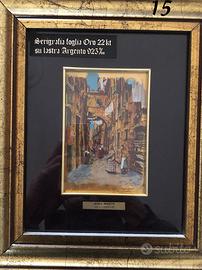 Quadro serigrafato oro 22kt