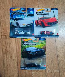Set 3 hot wheels fast and furious 