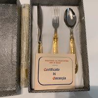 Set posate vintage dorate/argentate EP - 3 pezzi