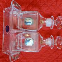 saliera pepiera in cristallo e argento 925