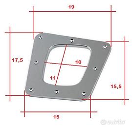 Ghiera cromata con cuffia pelle cambio Alfa 145