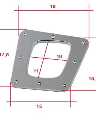 Ghiera cromata con cuffia pelle cambio Alfa 145
