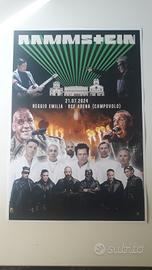 RAMMSTEIN locandina concerto a REGGIO EMILIA