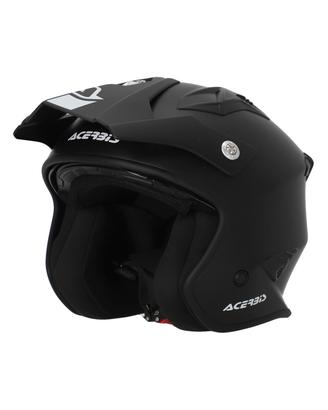 CASCO JET ARIA 22-06 ACERBIS nero opaco