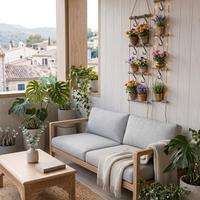 Scaletta decorativa a parete da interno esterno 