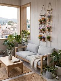 Scaletta decorativa a parete da interno esterno 