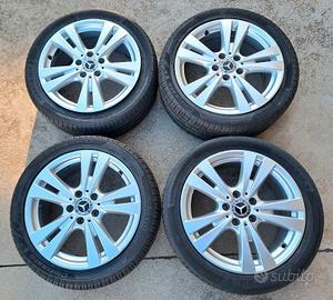4 CERCHI MERCEDES 17+GOMME CLASSE A W176 ORIGINALI