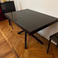 Tavolo color wengè Calligaris trasformabile