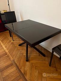 Tavolo color wengè Calligaris trasformabile