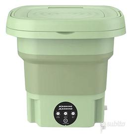 Lavatrice pieghevole portatile 8L VERDE 