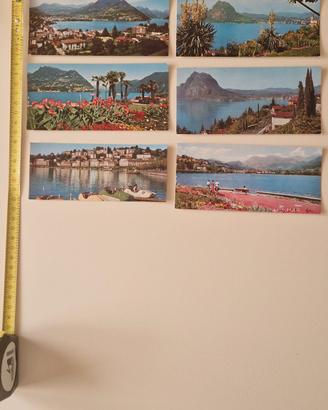 6 cartoline vintage Lugano Eralfoto anni 50/70