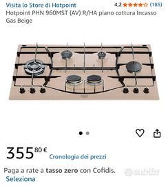 Piano cottura Hotpoint 6 fuochi